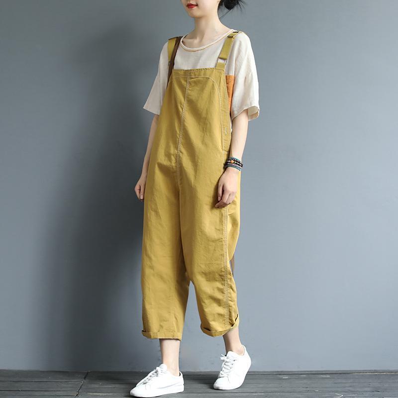 Babakud Loose Summer Solid Color Casual Jumpsuit