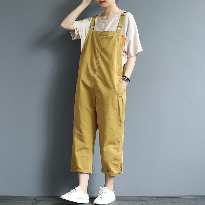 Babakud Loose Summer Solid Color Casual Jumpsuit