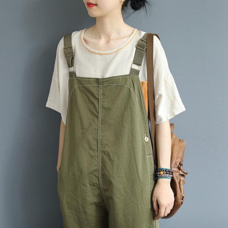 Babakud Loose Summer Solid Color Casual Jumpsuit