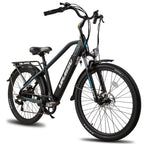 LAMASSU E-Bike Aluminum 27.5 inch Electric Mountain Bike  7 Speed Hydraulic Disc Brake Suspension Fork with Lithium-ion Battery 18.5" Frame