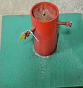 Heavy Duty Solid Steel Christmas Tree Stand 18" x 18" Base 4" Trunk  Freeship