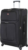Sion Softside Expandable Luggage, Black, Checked-Large 29-Inch