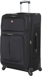 Sion Softside Expandable Luggage, Black, Checked-Large 29-Inch