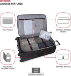 Sion Softside Expandable Luggage, Black, Checked-Large 29-Inch