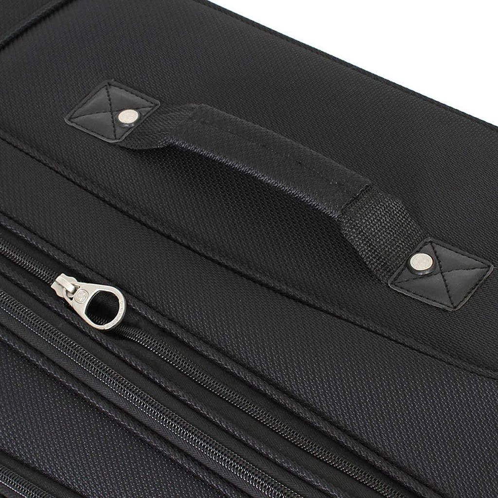Sion Softside Expandable Luggage, Black, Checked-Large 29-Inch