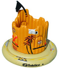 Swim Central Inflatable Orange Pirate Castle Adventure Swimming Float, 82-Inch