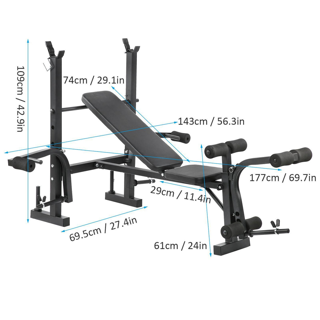 Zerone Multifunctional Household Fitness Adjustable Weightlifting Bench Exercise Equipment,Adjustable Weightlifting Bench