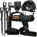 Fusion Climb Tactical Edition Adults Commercial Zip Line Kit Harness/Dual Lanyard/Trolley/Helmet Bundle FTK-A-HLLTH-12