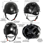 Fusion Climb Tactical Edition Adults Commercial Zip Line Kit Harness/Dual Lanyard/Trolley/Helmet Bundle FTK-A-HLLTH-12