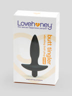 Lovehoney Butt Tingler 10 Function Vibrating Butt Plug 3.5 Inch, Black | Black