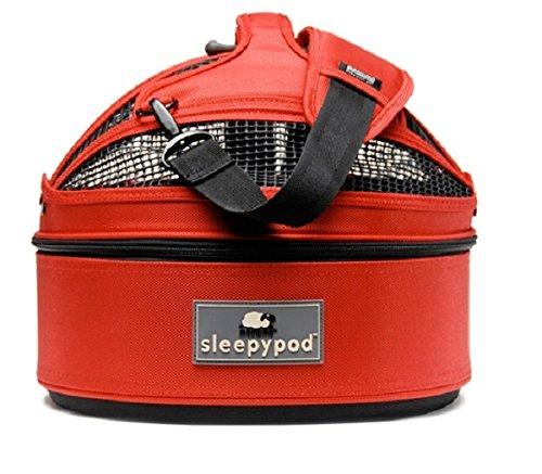 Spypod Mini Pet Bed Dog or Cat Traveler Carrier STRAWBERRY RED