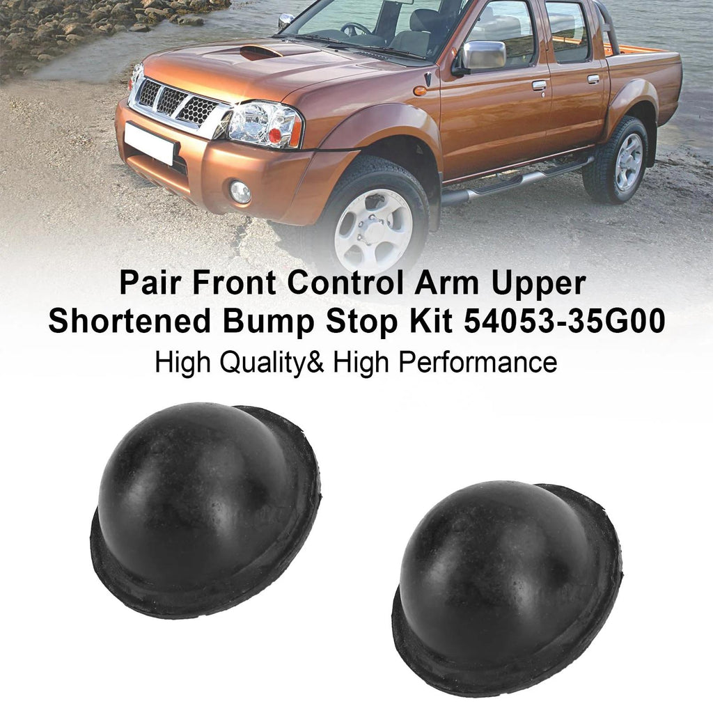 Navara D22 4WD&RWD Pair Front Control Arm Upper Shortened Bump Stop Kit Generic