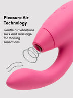 Womanizer Duo Rechargeable G-Spot and Clitoral Stimulator, Pink | Pink