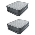 Essential Rest High Rise Contoured Queen Airbed + -In Pump (2-Pack)