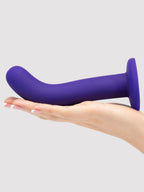 Lovehoney Silicone Suction Cup G-Spot Dildo 7 Inch, Purple