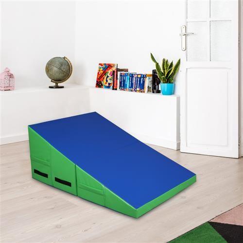 GoDecor Kids WedInclines Cheese Mat, Folding Gymnastics Tumbling Mat (32.7"x23.6"x13.4")