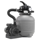 xtremepowerus 12" sand filter above-ground pool pump swimming pool with stand (filter media included)