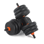 35KG Adjustable Dumbbell Set, 6 in 1 Adjustable Dumbbells / Barbell / Kettlebell / Push up 77lb Bodybuilding Weight Training Kit