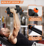 35KG Adjustable Dumbbell Set, 6 in 1 Adjustable Dumbbells / Barbell / Kettlebell / Push up 77lb Bodybuilding Weight Training Kit