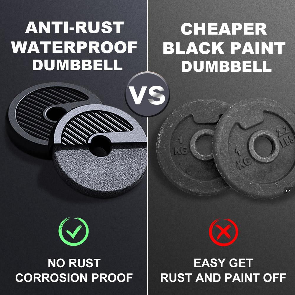 35KG Adjustable Dumbbell Set, 6 in 1 Adjustable Dumbbells / Barbell / Kettlebell / Push up 77lb Bodybuilding Weight Training Kit