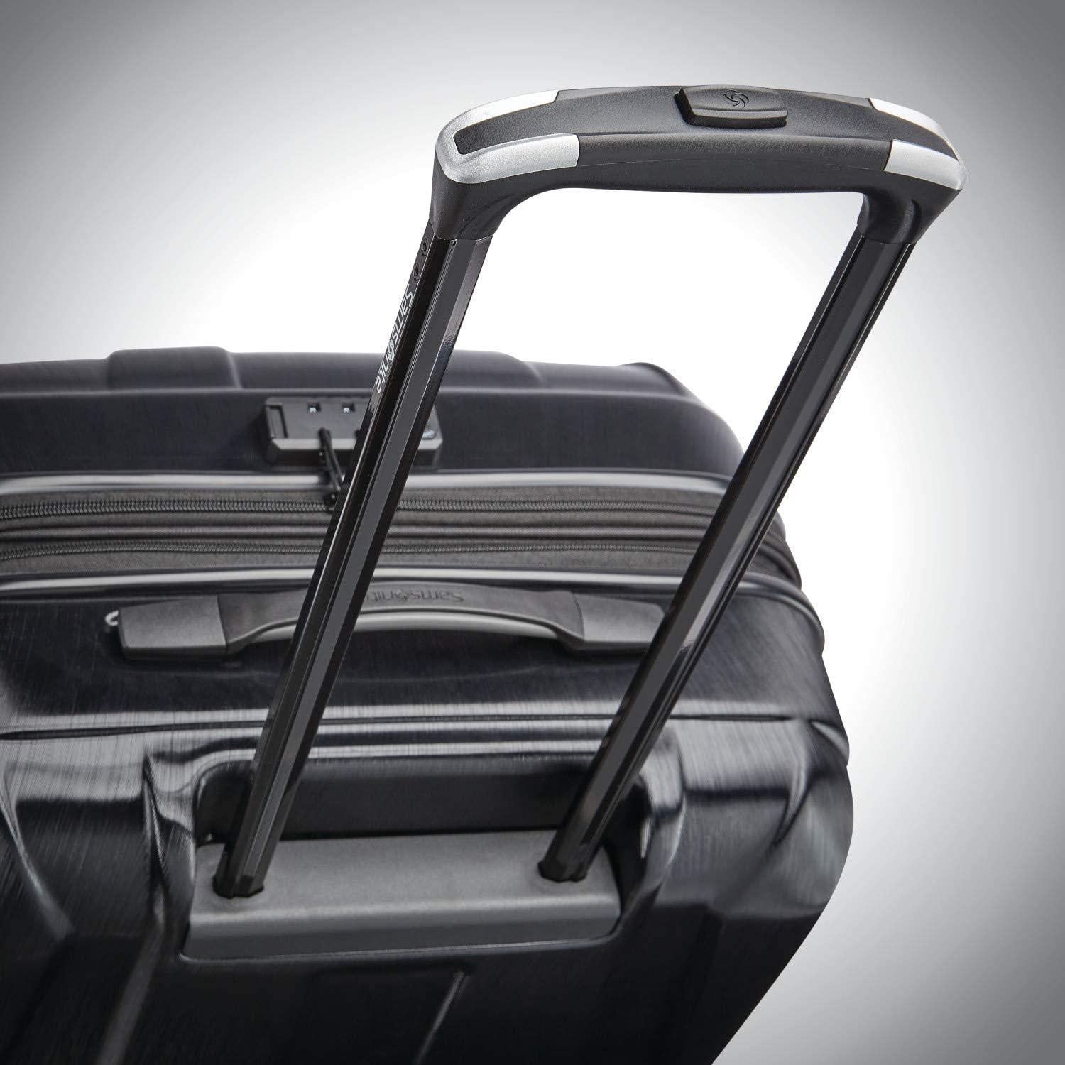 Centric 2 Hardside Expandable Luggage with Spinner Wheels, Black, 3-Piece Set (20/24/28)