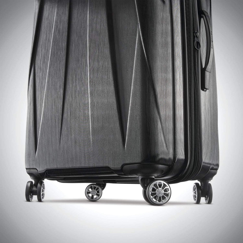 Centric 2 Hardside Expandable Luggage with Spinner Wheels, Black, 3-Piece Set (20/24/28)