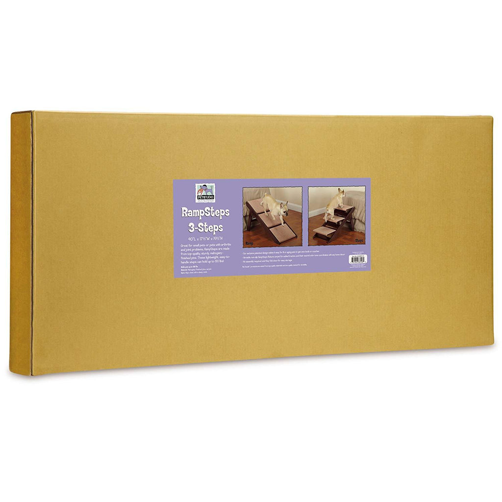 Pet Studio Pine Frame Dog RampSteps