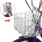 PEXMOR Adult Tricycle, 7 Speed Trike Cruiser Bike, 24/26 Inch Three-Wheeled Bicycle with Foldable Front &amp; Rear Basket Adjustable Height Seat for Recreation, Shopping Men's Women's Bike