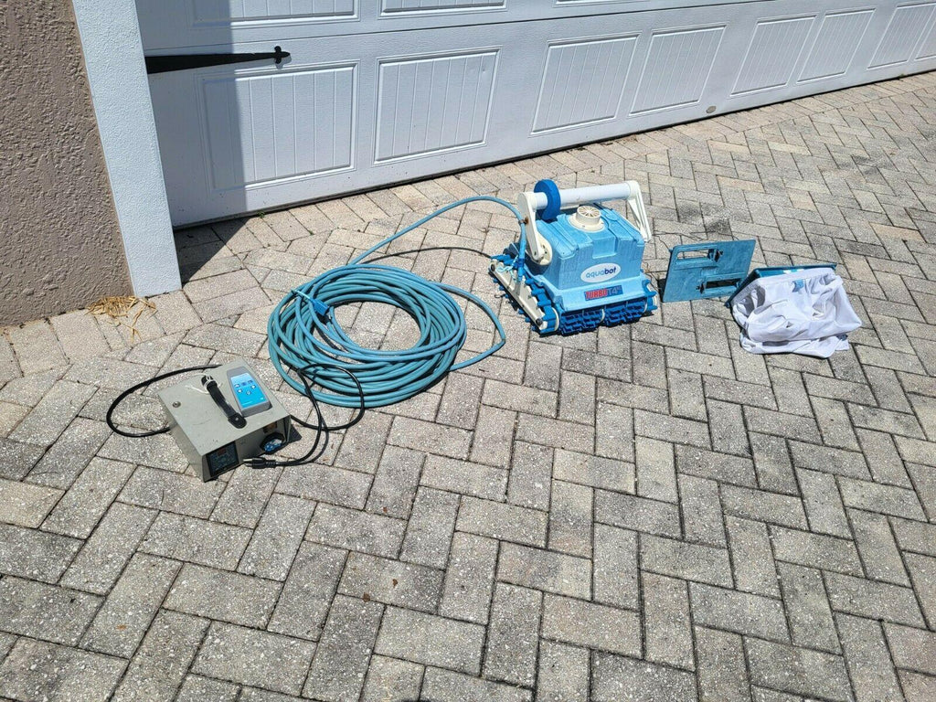 aquabot turbo t4rc in-ground automatic robotic swimming pool cleaner w/ remote