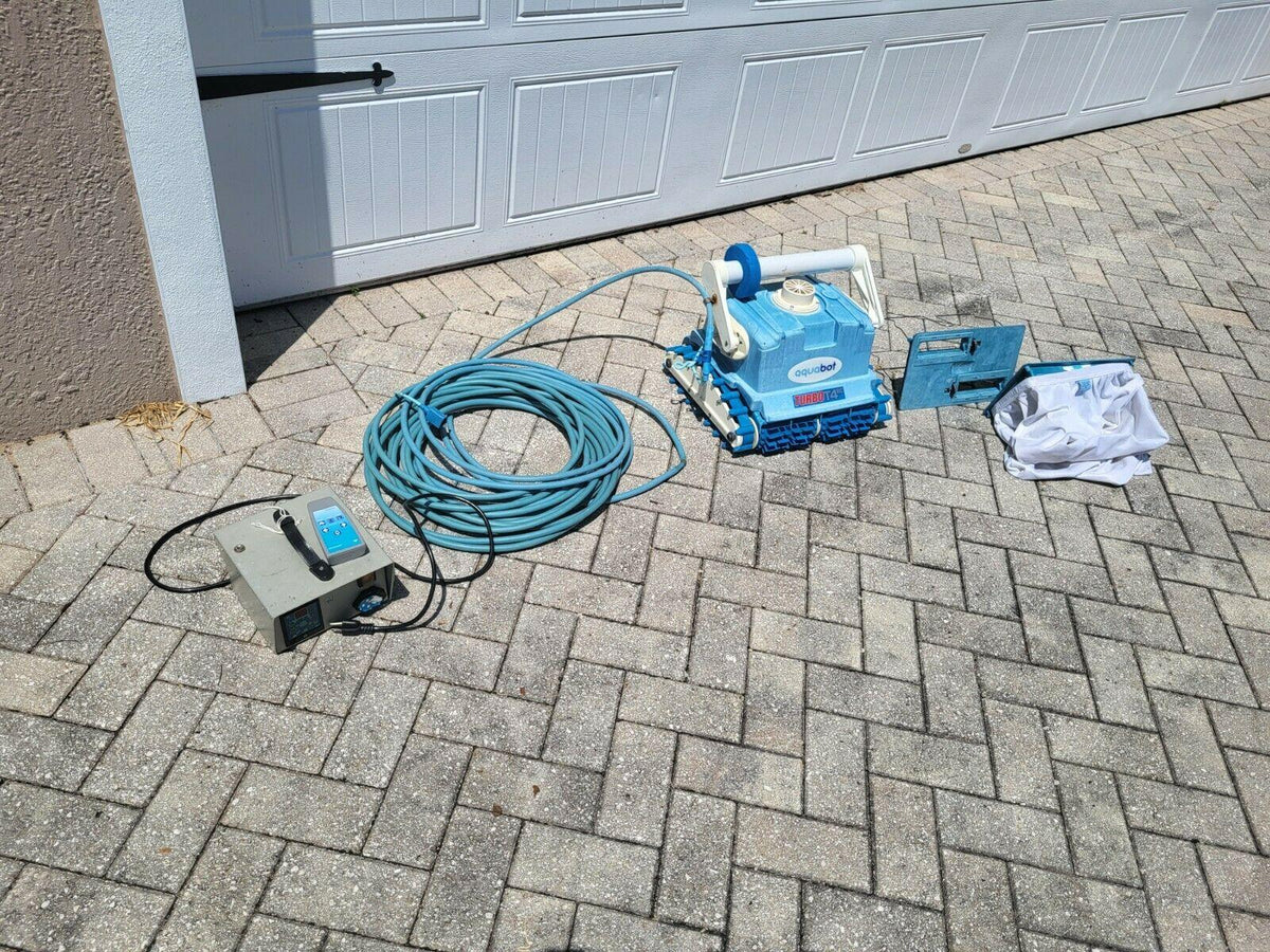 aquabot turbo t4rc in-ground automatic robotic swimming pool cleaner w/ remote