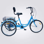 Ey Adult Tricycle, 3 Wheel Bike Adult, Three Wheel Cruiser Bike 20/24/26 inch Wheels, 7 Speed, Adjustable Seat and Handlebar, Multiple Colors