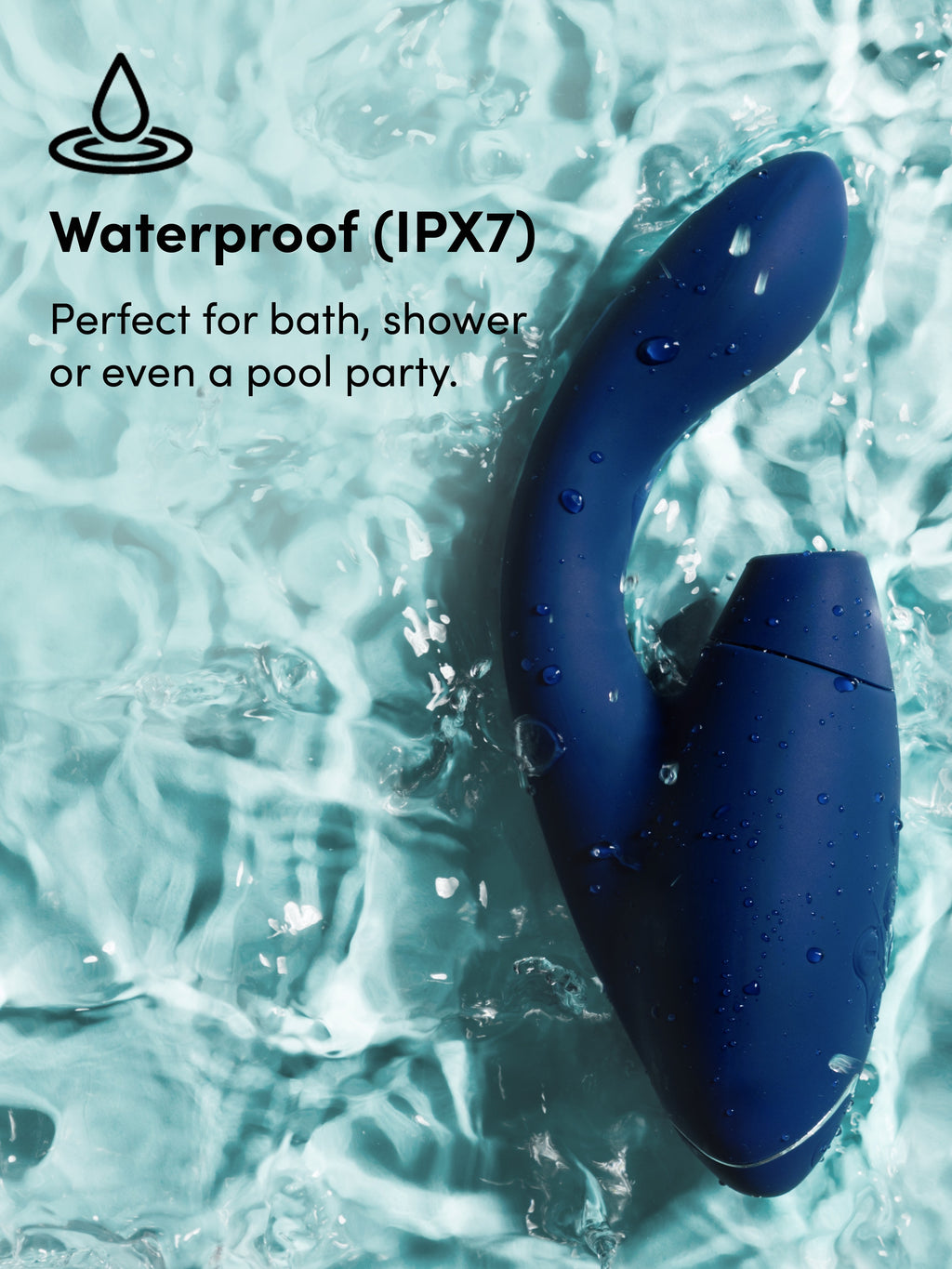 Womanizer Duo 2 Rechargeable Silicone G-Spot and Clitoral Stimulator, Blue | Blue