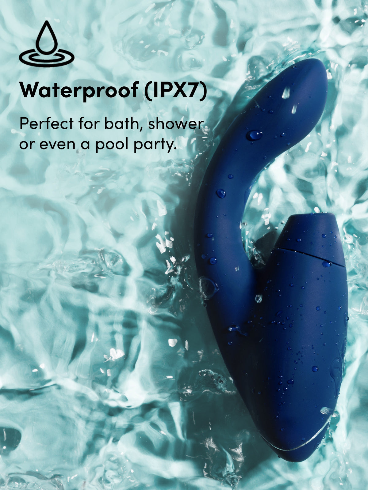 Womanizer Duo 2 Rechargeable Silicone G-Spot and Clitoral Stimulator, Blue | Blue