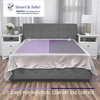 SensorPedic Heated Electric Blanket with SensorSafe, King, Soft Grey