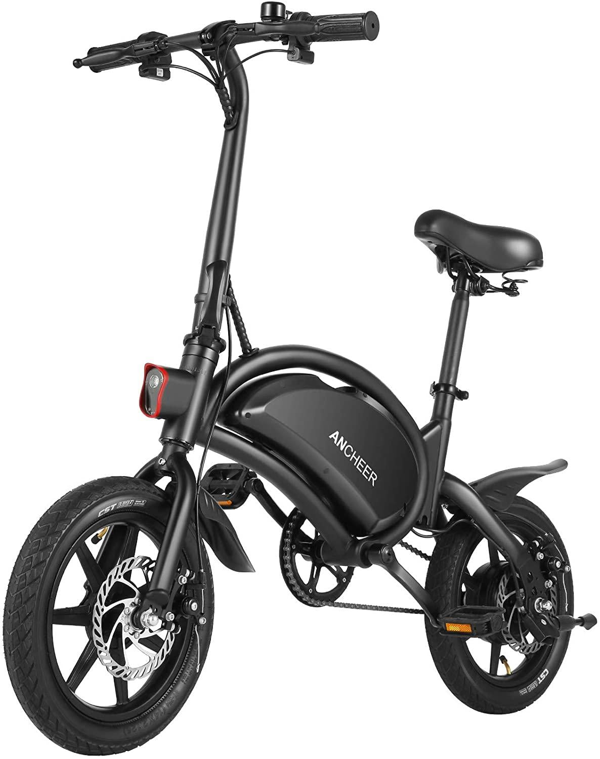 ANCHEER 500W Electric Bike Electric Commuter Bike, APP Control Folding Ebike 14'' Electric Bicycle, 20MPH Adults/Teens City Ebike and Removable 48V 7.5Ah Battery