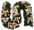 YANXIAOPING Christmas , Christmas Flower Ball Decoration ，Xmas Decorations for Wall Door Stair (5pc, Gold) 2.7m/8.86ft (Size : 5pack)
