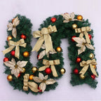 YANXIAOPING Christmas , Christmas Flower Ball Decoration ，Xmas Decorations for Wall Door Stair (5pc, Gold) 2.7m/8.86ft (Size : 5pack)