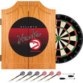20.5 in. Atlanta Hawks Hardwood Classics NBA Wood Dart Cabinet Set