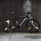 XESRT 26 inch Road Bike, 21 Speed 700c High Carbon Steel Bicycle, Full Suspension Dual Disc Brake Road Bicycle for Adults and Teens