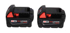 milwaukee m18 18v cordless lithium-ion 4-tool kit (drill/driver, recip saw, impact driver, light) 2696-24 with 3ah battery, charger, &amp; bag