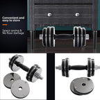 Pair of Adjustable Dumbbell Set, Non-Slip Dumbbells Set with Dumbbell Plates, 33lbs Fitness Dumbbells Set for Adults Men Women, Fitness Equipment Gym Workout Strength Training Lifting Dumbells, W16330