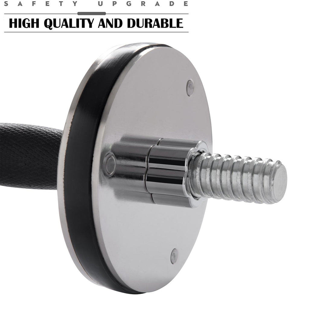Dumbbells Set of 2, Non-Slip Adjustable Dumbbells Set with 6 Dumbbell Plates, Fitness Dumbbells Set for Adults Men Women, Home Fitness Equipment Gym Workout Strength Training, Black, W16338