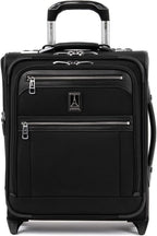 Platinum Elite Softside Expandable Upright Luggage, Shadow Black, Carry-On 16-Inch