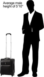 Platinum Elite Softside Expandable Upright Luggage, Shadow Black, Carry-On 16-Inch