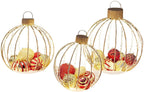 LED Christmas Holiday Lighted Twinkling 3pc Oversize Ornament Yard Decor