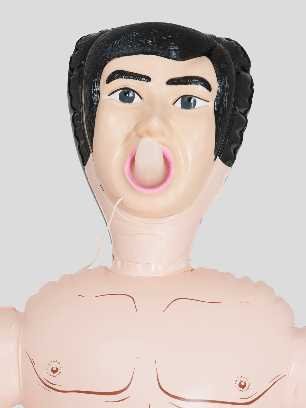 Gladiator Inflatable Male Sex Doll with 7 Inch Realistic Dildo 34.7oz, Flesh Pink