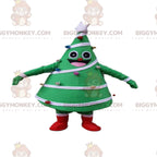 Festive Decorated Green Tree BIGGYMONKEYMascot Costume, Christmas Tree Costume