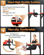 BangTong&amp;Li Power Tower Workout Pull Up &amp; Dip Station Adjustable Multi-Function Home Gym Fitness Equipment