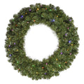 72 in. Pre-Lit Multi Colored LED Commercial Grade Grand Teton Wreath by Vickerman