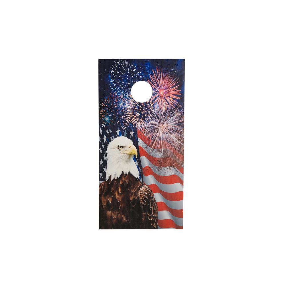 Patriotic Wood Cornhole Set